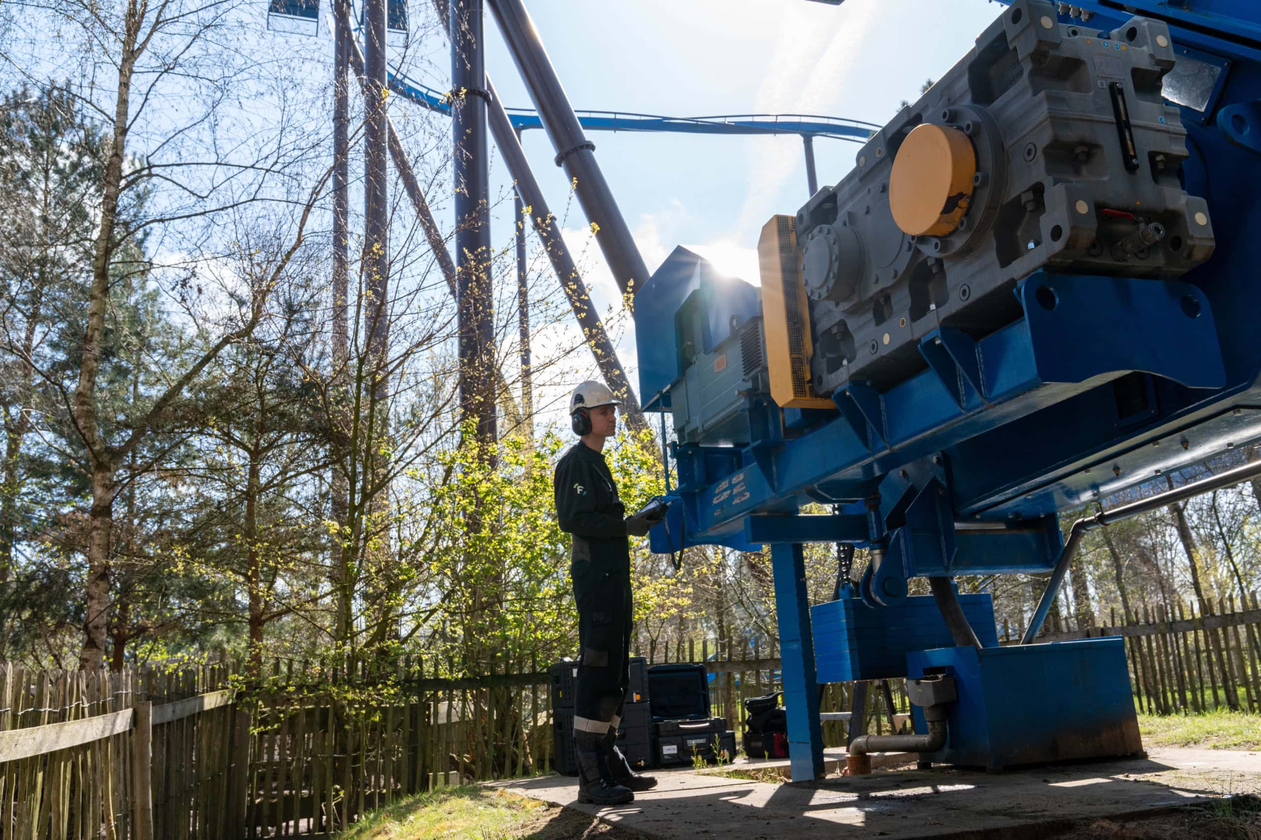 Rotating onderhoud attractie